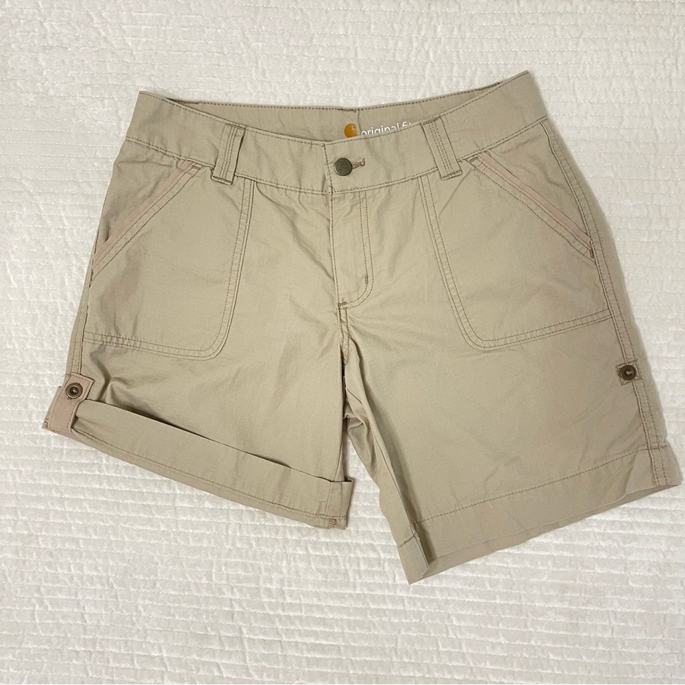Women's Carhartt Original Fit Khaki Shorts Size 10 NEW